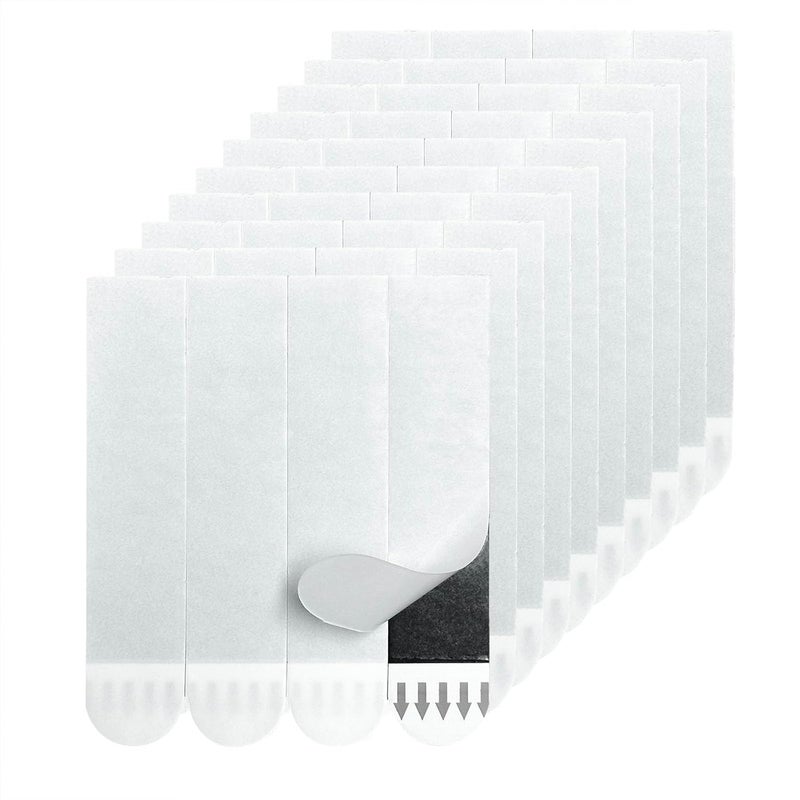 Hasaky Damage Free Removable Wall Tape 40 Pack, Heavy Duty Double Sided Tape Black, Picture Hanging Strips Replacement, Mounting Tape Adhesive Strips - Image 1